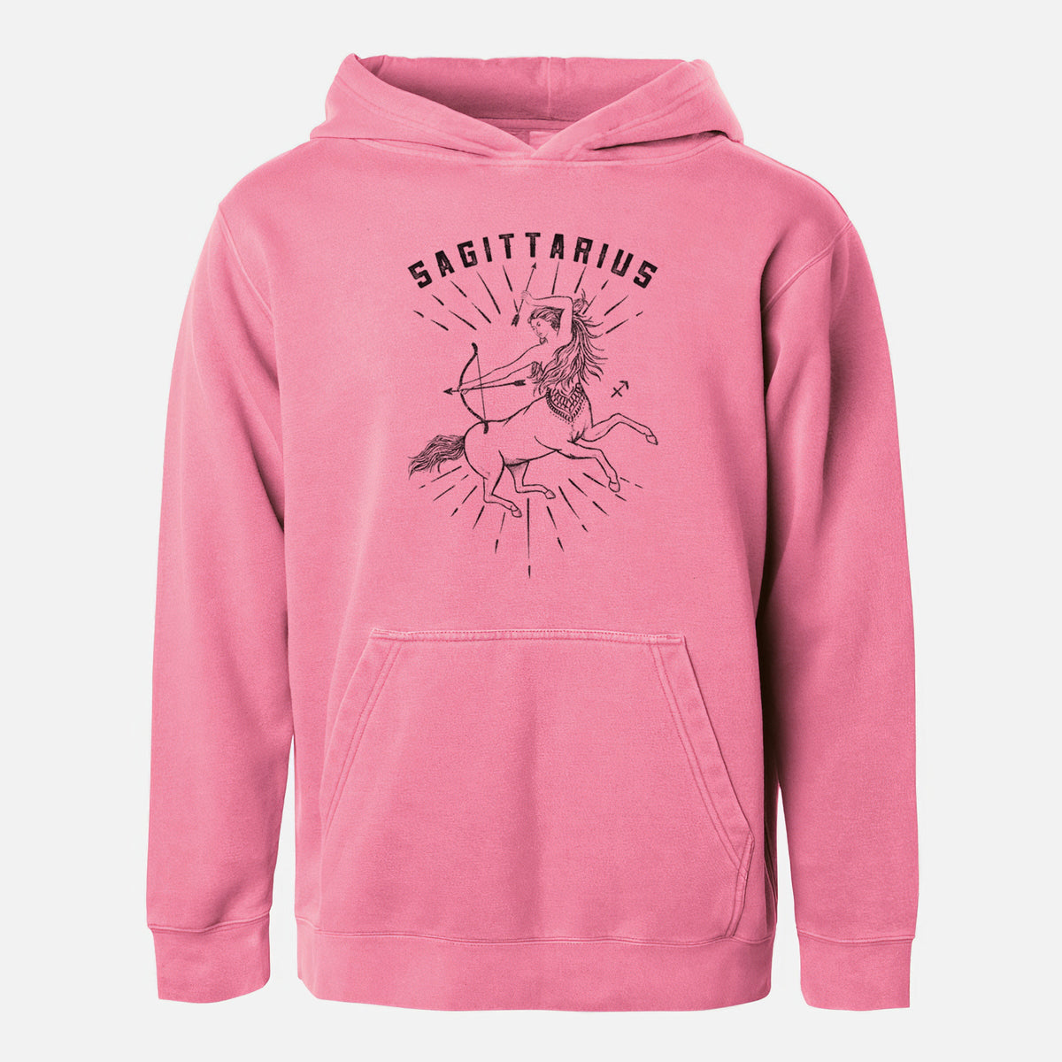 Sagittarius - Archer's Spirit - Youth Pigment Dyed Hoodie