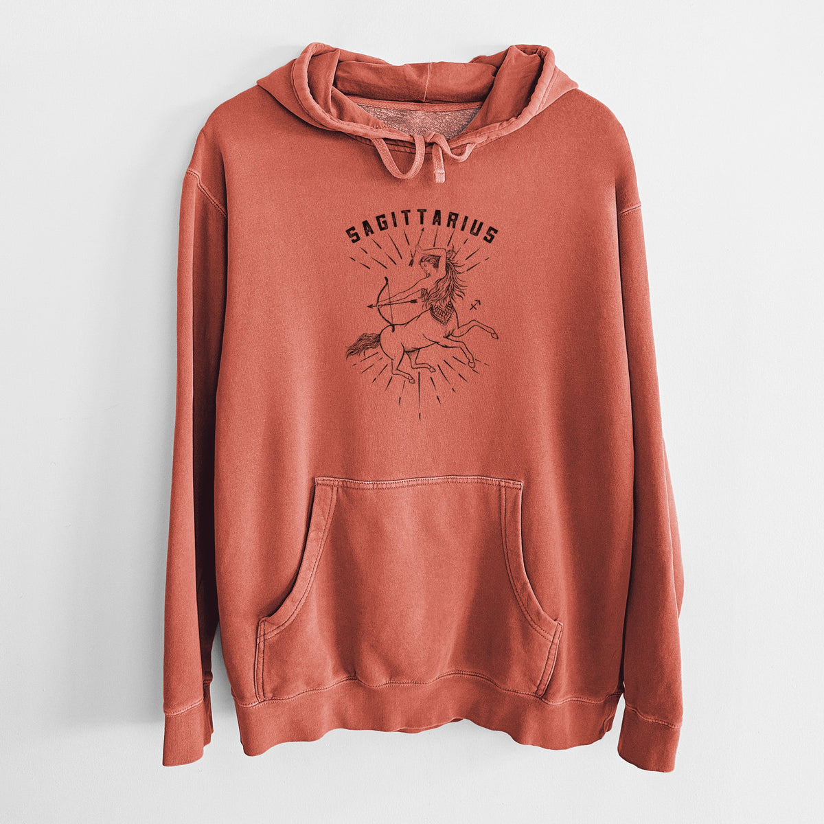 Sagittarius - Archer's Spirit - Unisex Pigment Dyed Hoodie