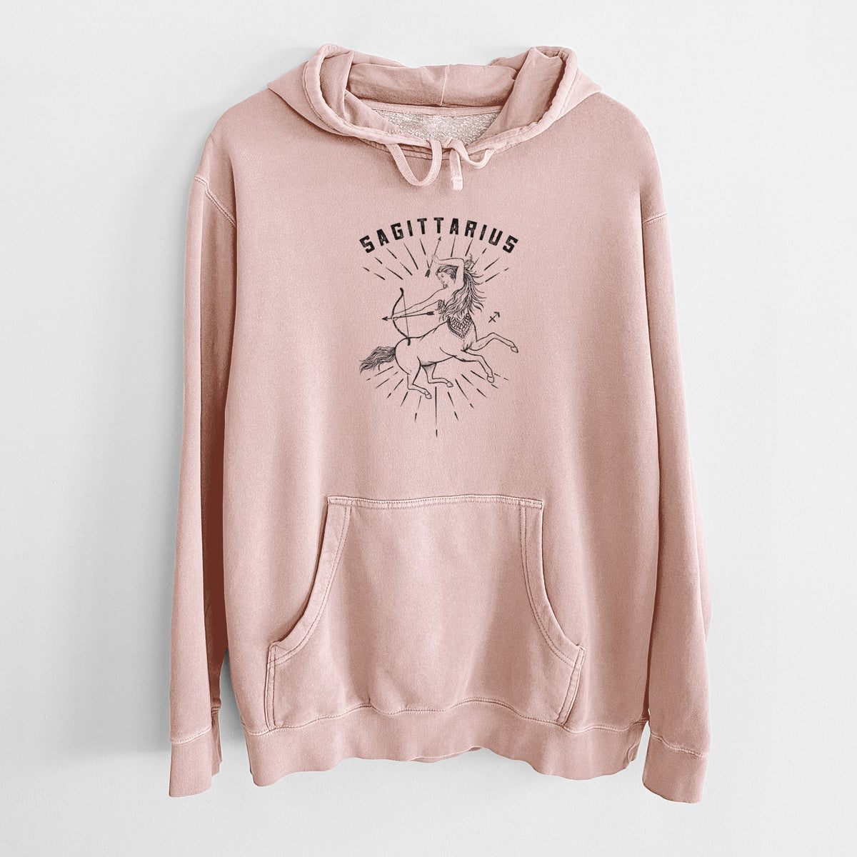 Sagittarius - Archer's Spirit - Unisex Pigment Dyed Hoodie