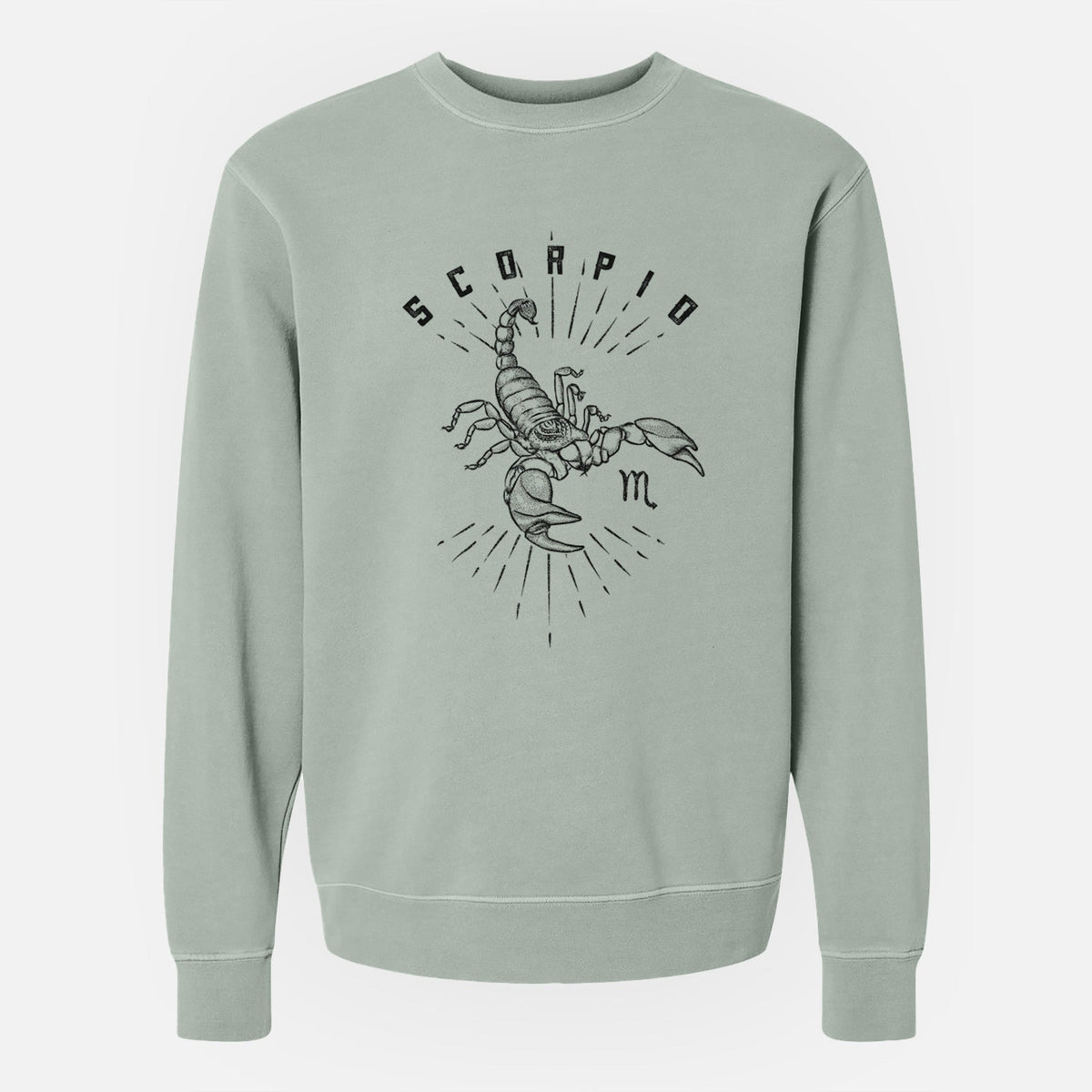 Scorpio - Scorpion - Unisex Pigment Dyed Crew Sweatshirt