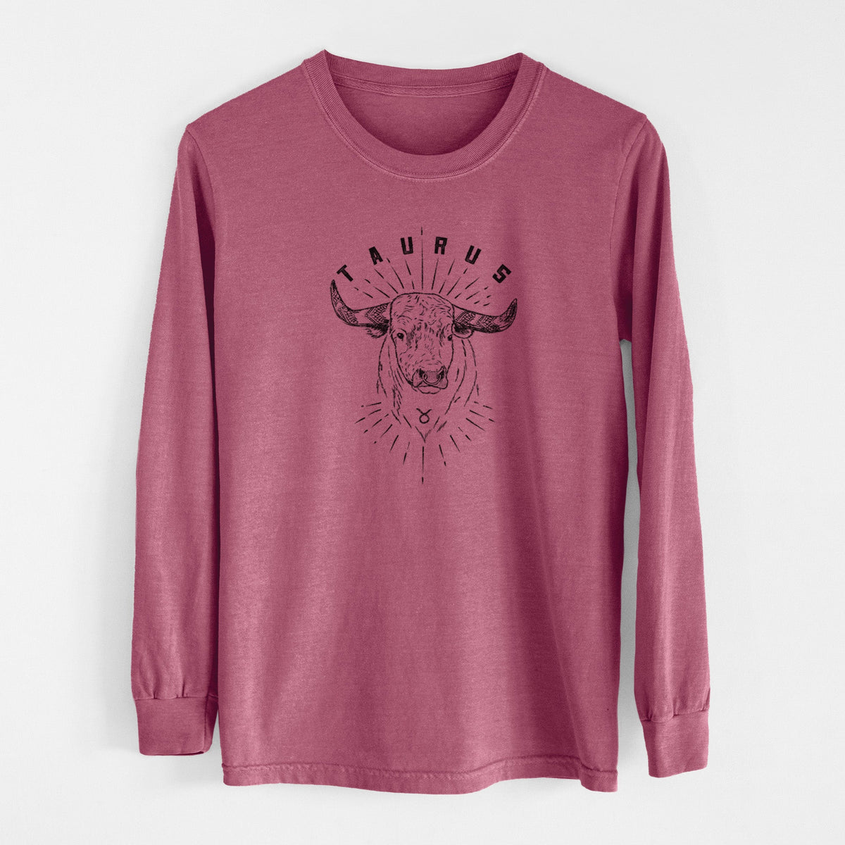 Taurus - Bull - Men's Heavyweight 100% Cotton Long Sleeve