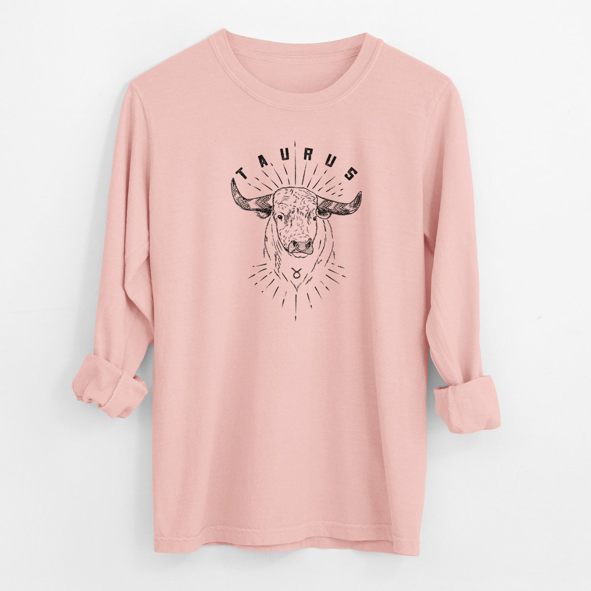 Taurus - Bull - Men's Heavyweight 100% Cotton Long Sleeve