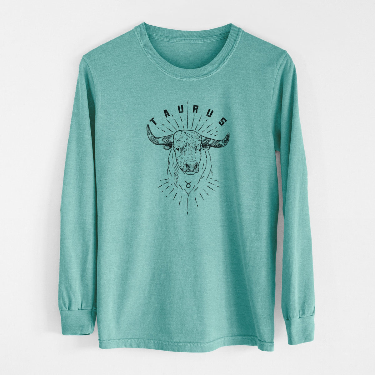 Taurus - Bull - Men's Heavyweight 100% Cotton Long Sleeve