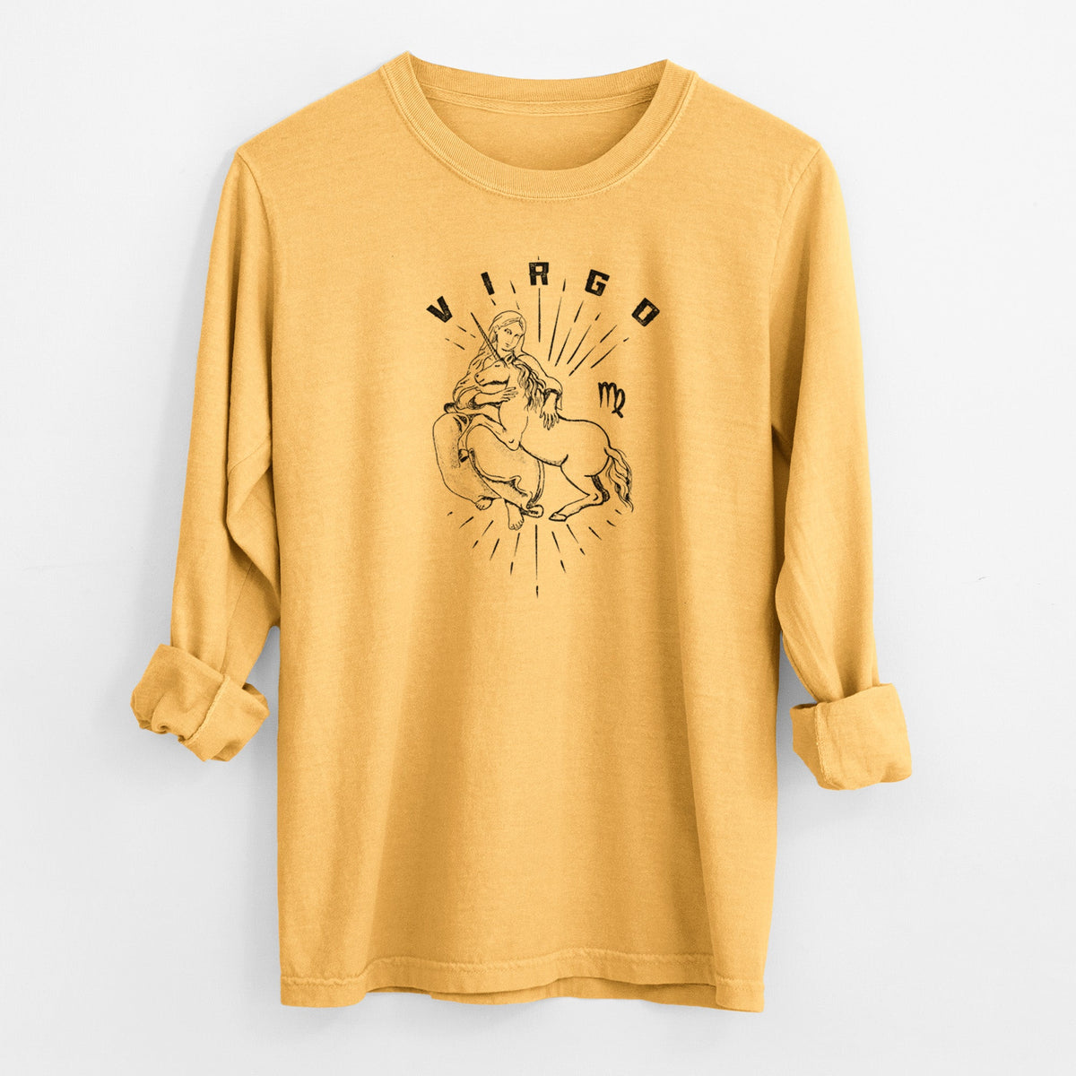 Virgo - Maiden - Men's Heavyweight 100% Cotton Long Sleeve