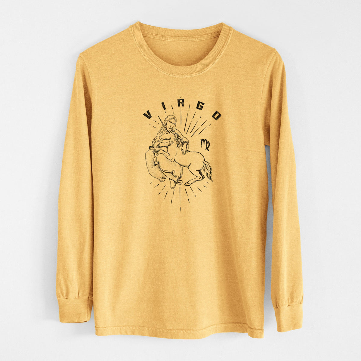Virgo - Maiden - Men's Heavyweight 100% Cotton Long Sleeve