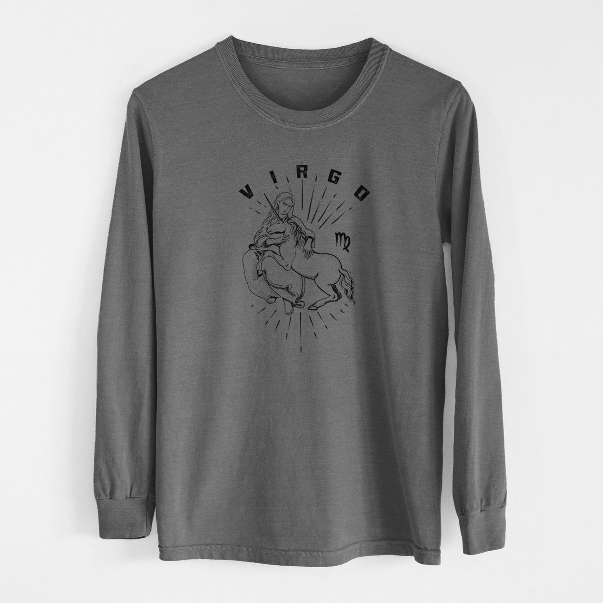 Virgo - Maiden - Men's Heavyweight 100% Cotton Long Sleeve