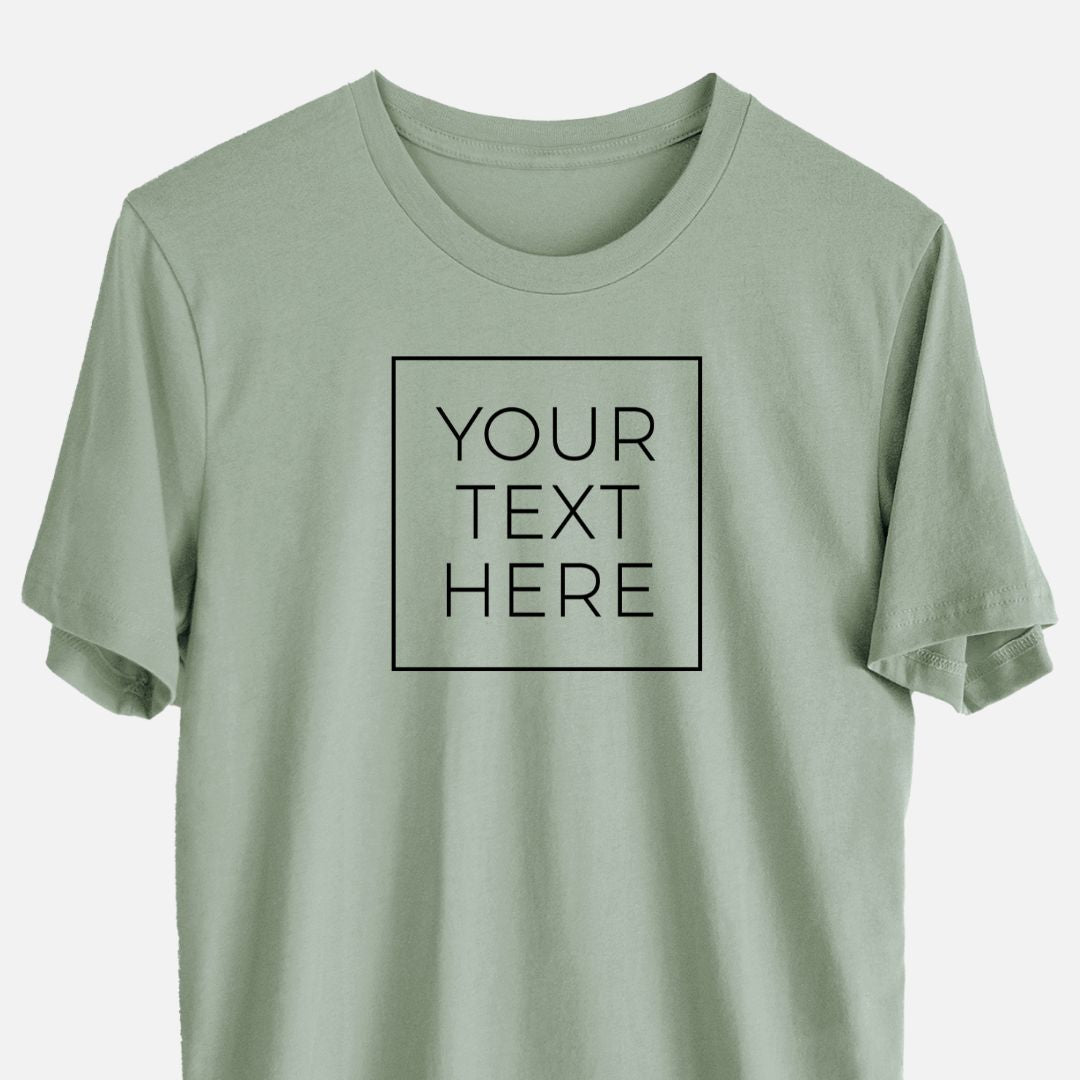 Custom Create Your Own Boxed Design - Lightweight 100% Cotton Unisex Crewneck
